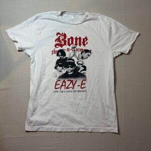 The Life Apparel T Shirt Bone Thugs-N-Harmony Eazy-E Rap Graphic White Large